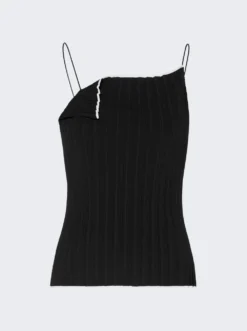Jacquemus Le Haut Maille Plisse Top Black