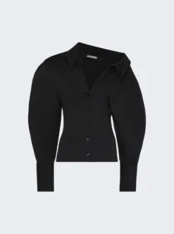 Jacquemus La Chemise Angulo Blouse Black