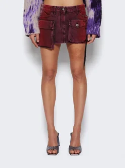 Fay Mini Skirt Red And Purple -Artemides shop 241WCS136 D078 48358 03 1