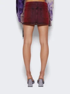 Fay Mini Skirt Red And Purple -Artemides shop 241WCS136 D078 48358 05 1