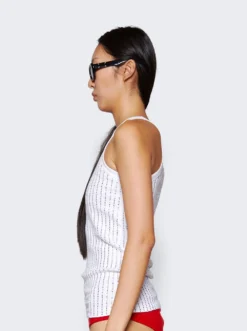 Sequin Tank Top White -Artemides shop 246WCT276 J038T 4767 04 1