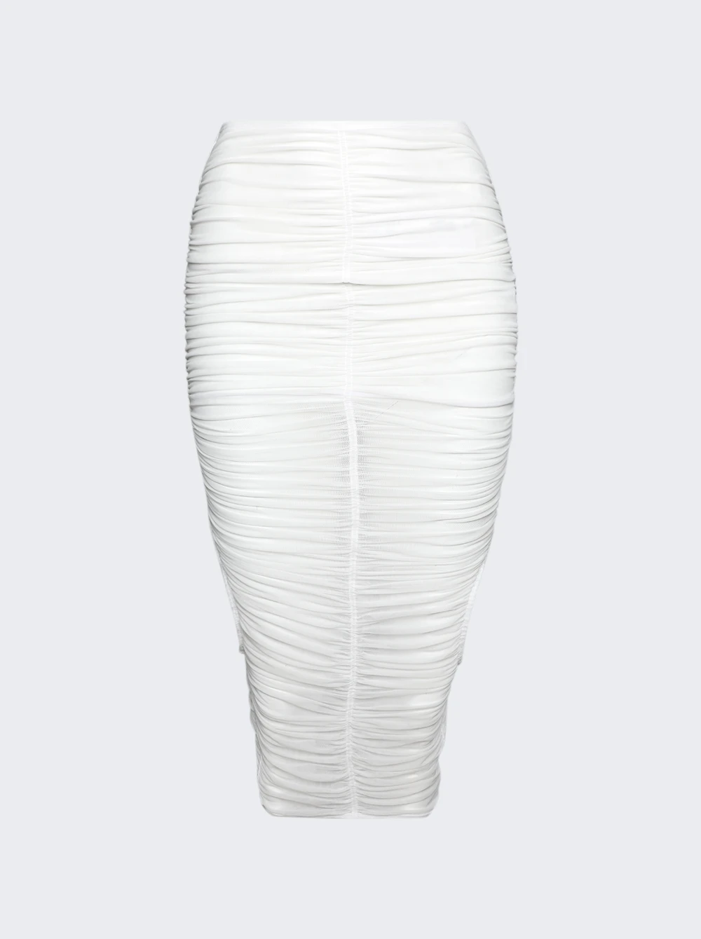 Mugler Draped Skirt Warm White 1 Mugler Draped Skirt Warm White