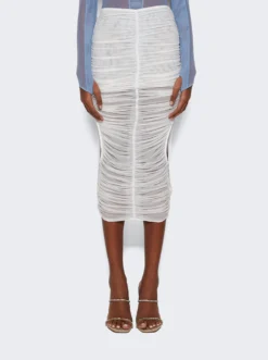 Mugler Draped Skirt Warm White 7 Mugler Draped Skirt Warm White -Artemides shop 24P1JU0522595 Warm White 03