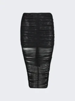 Mugler Draped Skirt Black