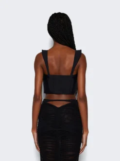 Mugler Bi Material Corset Cinnamon -Artemides shop 24P6TO0681272 05