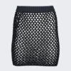 Mini Skirt In Crystal Mesh Navy