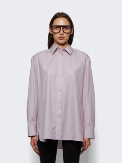 The Row Big Sisea Shirt Buw Burgundy -Artemides shop 3023 W1782 38015 03