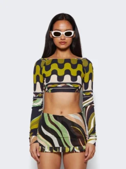 Classic T-shirt Black And Khaki -Artemides shop 3EJM48 3E737 03 1