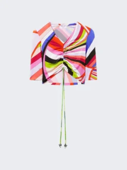 Iride-Print Crop Top Multicolor