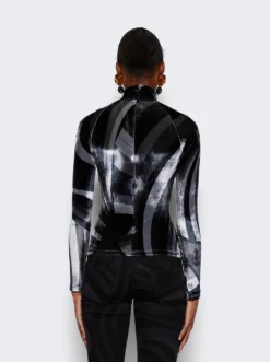 Turtle Neck Jersey Top Black -Artemides shop 3UJM31 3U752 2509 05 1