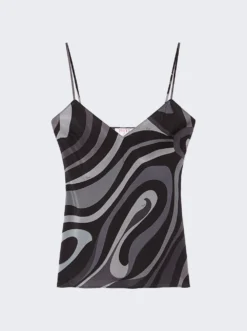 Camisole Top Grey And Black