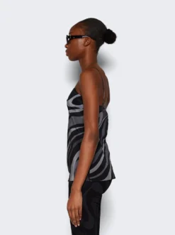 Camisole Top Grey And Black -Artemides shop 3URM26 3U763 04 1