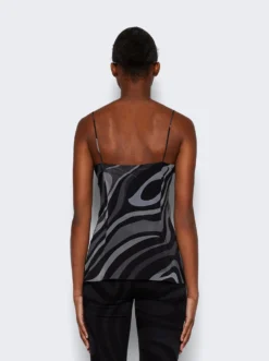 Camisole Top Grey And Black -Artemides shop 3URM26 3U763 05 1