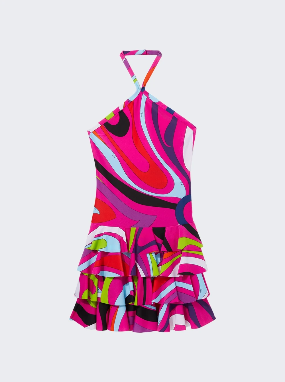 Halterneck Mini Dress Fuchsia 1 Halterneck Mini Dress Fuchsia