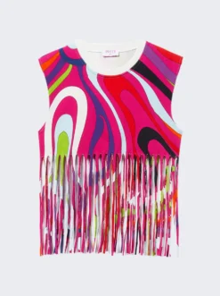 Fringe Top Fuchsia