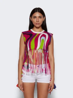 Fringe Top Fuchsia -Artemides shop 3XJM10 3X981 6270 03 1