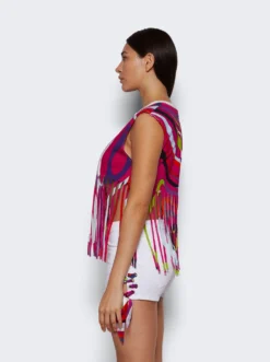 Fringe Top Fuchsia -Artemides shop 3XJM10 3X981 6270 04 1