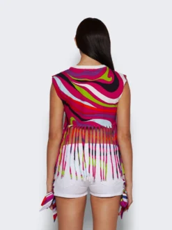 Fringe Top Fuchsia -Artemides shop 3XJM10 3X981 6270 05 1