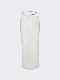 COURREGES New Age Long Skirt Heritage White