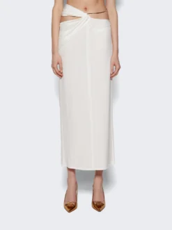 COURREGES New Age Long Skirt Heritage White -Artemides shop 423JJU133JS0097 03 1