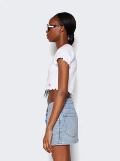 Crew Neck Baby Tee White -Artemides shop 4CC1241429 2479 04 1