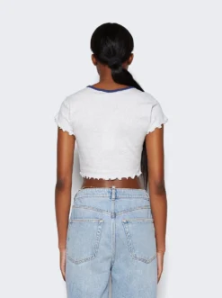 Crew Neck Baby Tee Light Heather Grey -Artemides shop 4CC1241429 29800 05 1