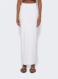 G String Floor Length Skirt White -Artemides shop 4CC1245057 2479 03 1