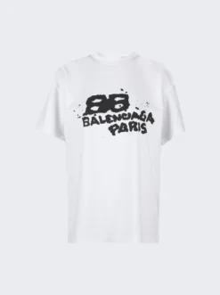 Balenciaga Hand Drawn Icon T-Shirt White