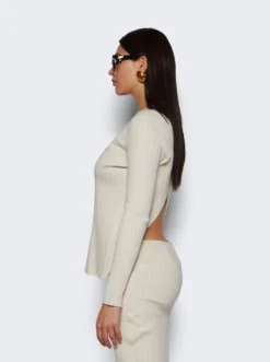 The Row Ash Top Latte Brown -Artemides shop 6900 Y543 43006 04 1