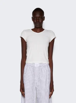 The Row Rasa Short Sleeve T-Shirt White -Artemides shop 7303 K515 2479 03 1