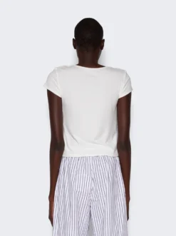 The Row Rasa Short Sleeve T-Shirt White -Artemides shop 7303 K515 2479 05 1