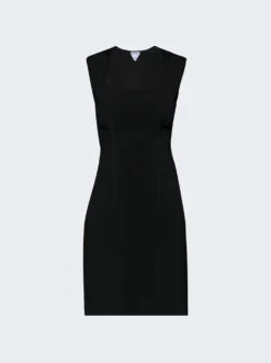 Bottega Veneta Compact Mini Black Dress