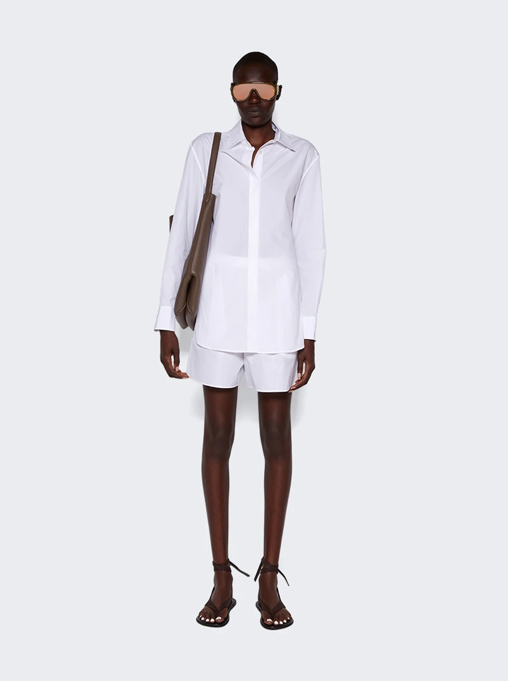 The Row Derica Cotton And Cashmere Shirt White 2 The Row Derica Cotton And Cashmere Shirt White - Image 2