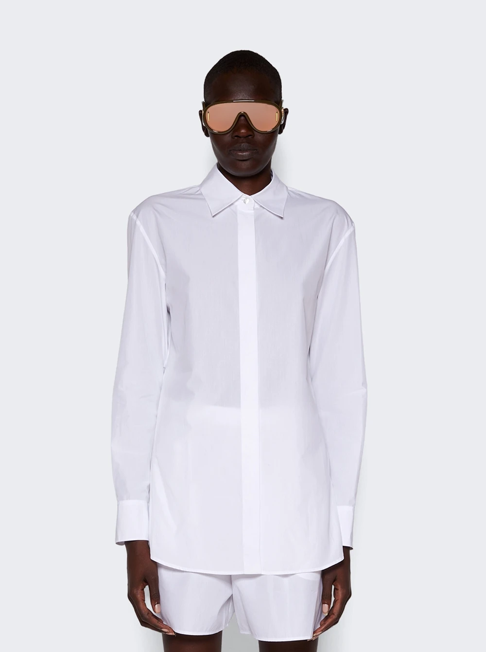 The Row Derica Cotton And Cashmere Shirt White 3 The Row Derica Cotton And Cashmere Shirt White - Image 3