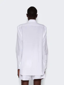 The Row Derica Cotton And Cashmere Shirt White 9 The Row Derica Cotton And Cashmere Shirt White -Artemides shop 7307 W2439 2479 05 1