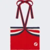 Gucci Cotton Halter Neck Top Red