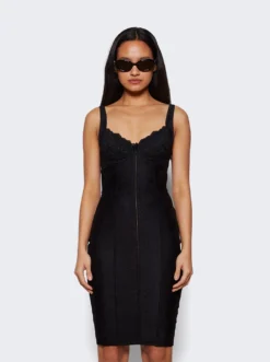 Balenciaga Lingerie Mini Dress Black -Artemides shop 746184 TOR02 3962 03 1