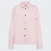 Bottega Veneta Washed Denim Shirt Camellia Pink