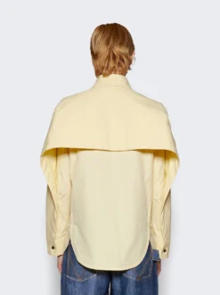 Bottega Veneta Storm Compact Flap Long-sleeve Shirt Ivory -Artemides shop 769125V2BL0 6039 05 1