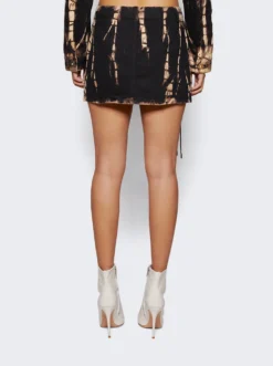 Dion Lee Denim V-Wire Mini Skirt Black -Artemides shop A1450F23 2509 05 1