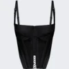 Dion Lee Lace Up Corset Top Black