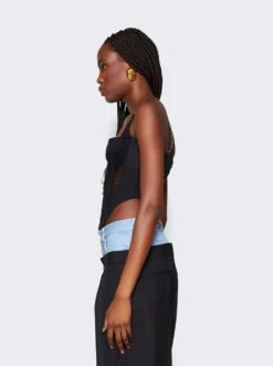 Dion Lee Lace Up Corset Top Black -Artemides shop A3624P23 1000 2509 04 1