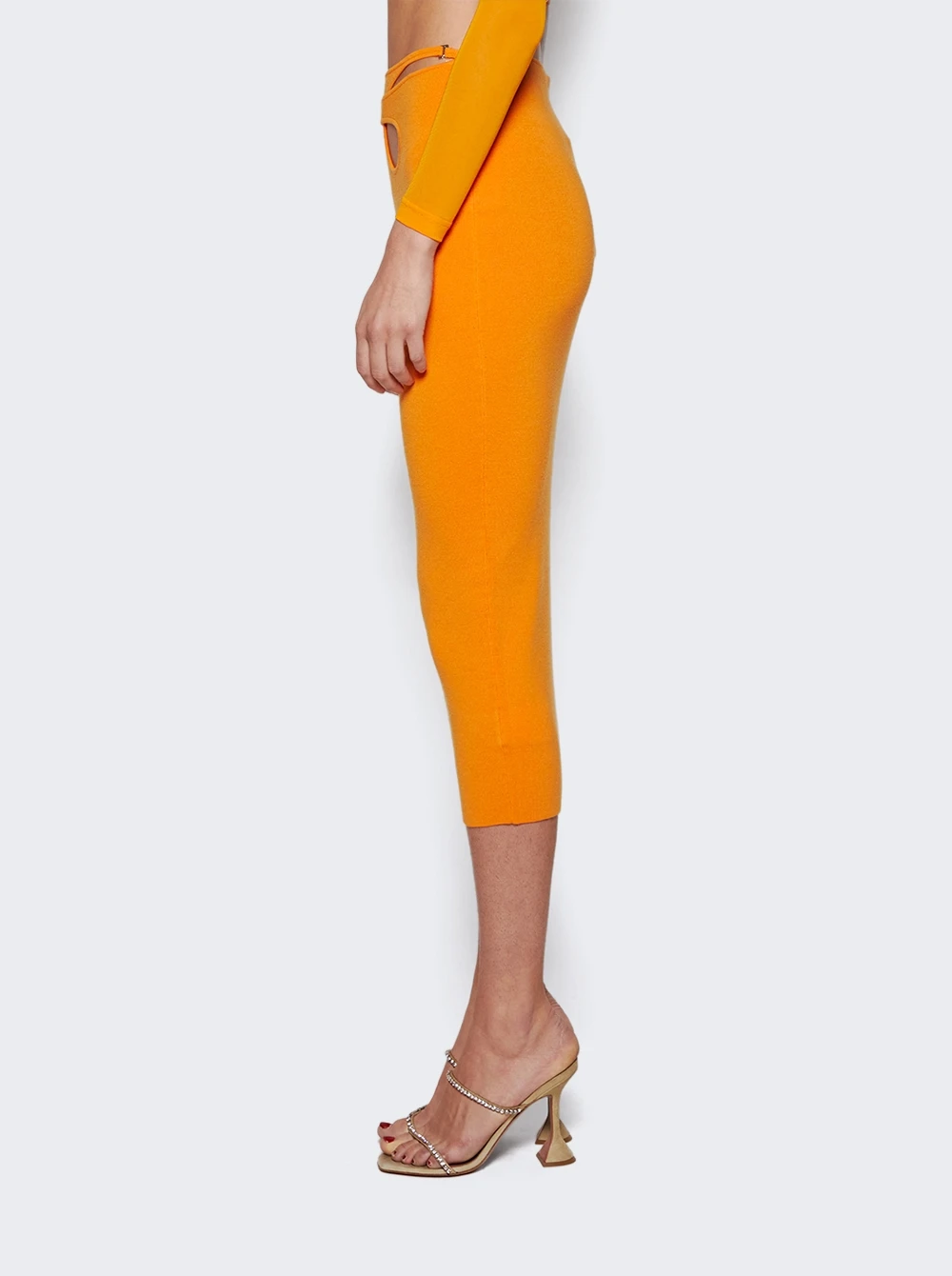 Dion Lee Mobius Loop Midi Skirt Citrine 4 Dion Lee Mobius Loop Midi Skirt Citrine - Image 4