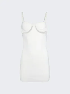 Dion Lee Wire Mini Dress Ivory