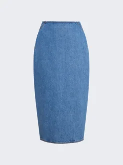 ALAIA Pencil Skirt Blue Vintage