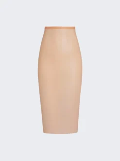 ALAIA Pencil Skirt Peche Beige