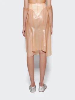 ALAIA Pencil Skirt Peche Beige -Artemides shop AA9J05125T648 Peche Beige 05