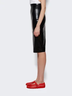 ALAIA Pencil Skirt Black -Artemides shop AA9J05345T652 Black 04