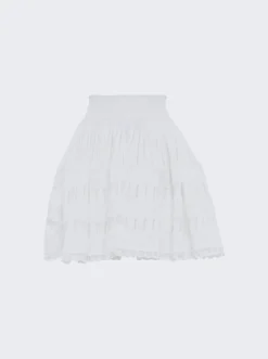 ALAIA Fluid Mini Skirt Optic White