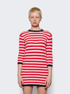 Cam Striped Dress Red Tulip -Artemides shop CAMSUM23 46798 03 1